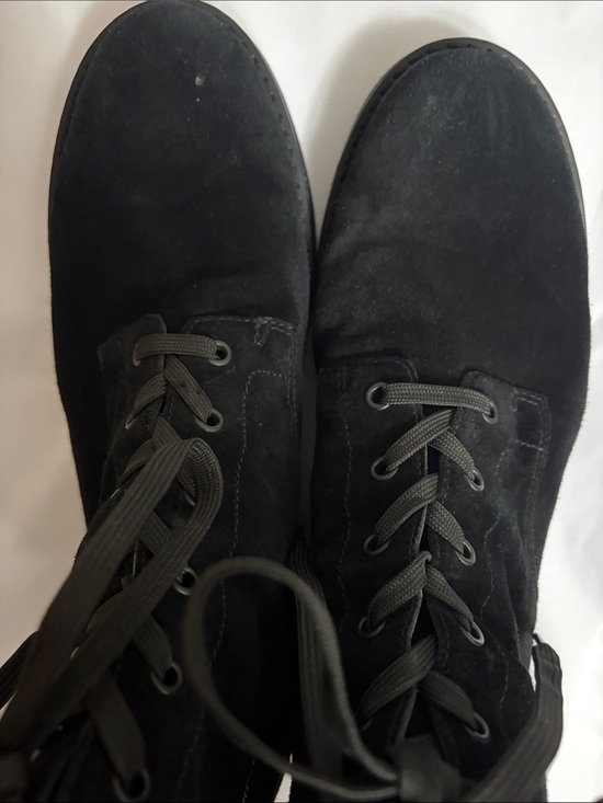 Vince Black Suede Lace-Up Combat Men’s Boot Size 11 main image 13